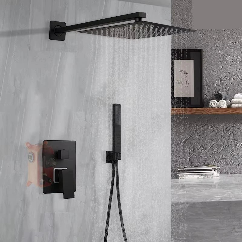 Chuveiro de Parede Preto Monocomando Ducha Quadrada – Victoria Palais