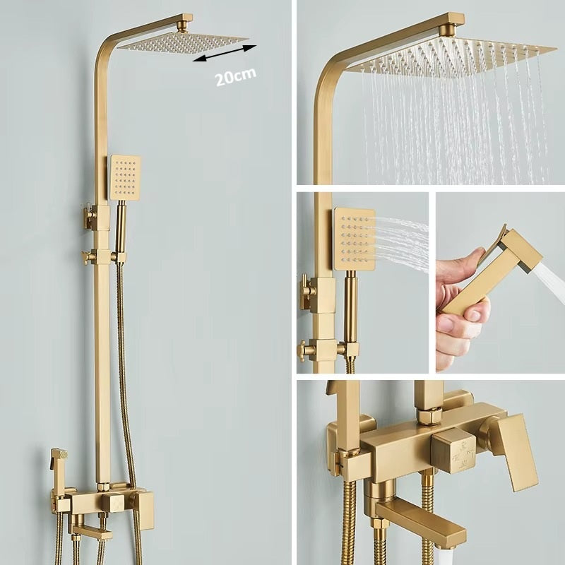 Chuveiro Avalon Ducha de Parede Multifuncional – Highlight - Dourado