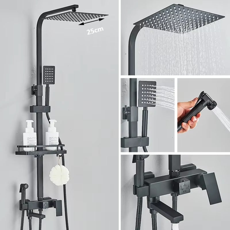 Chuveiro Avalon Ducha de Parede Multifuncional – Highlight - Preto